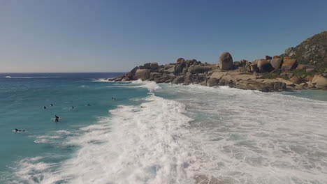 Aerial-view-of-gorgeous-coastline-