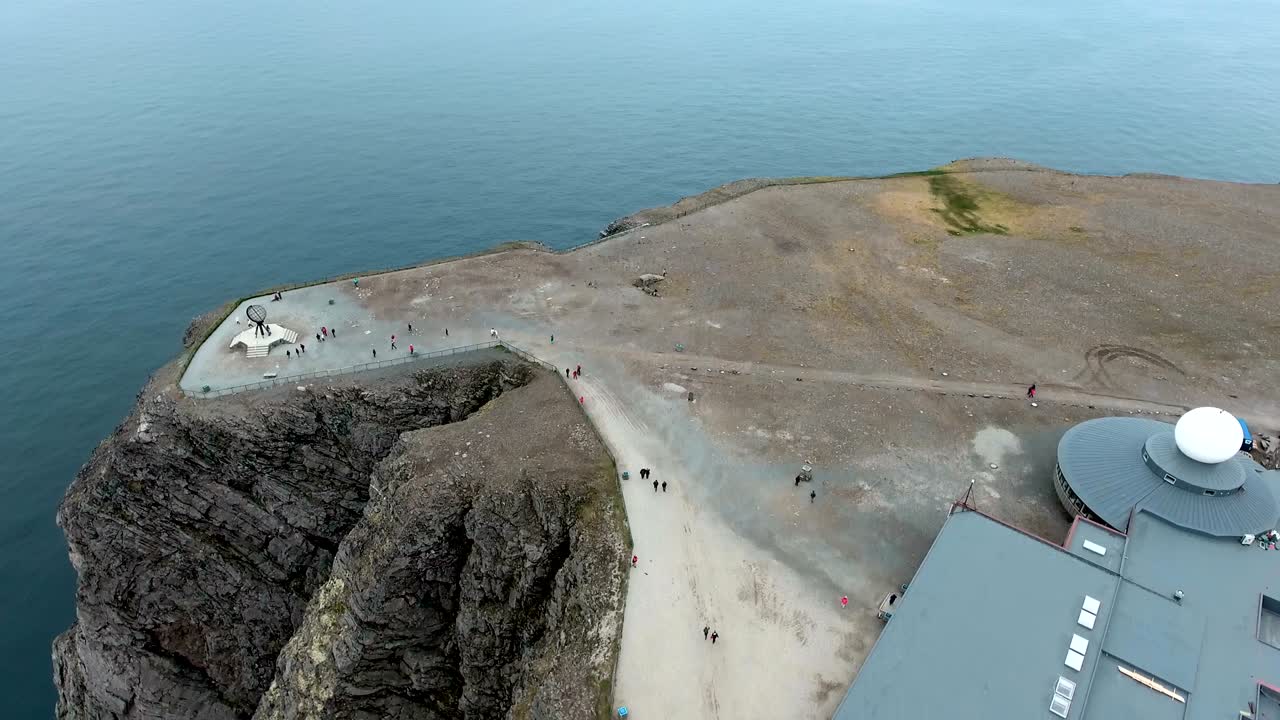 노르웨이 북부의 북쪽 케이프 (nordkapp).