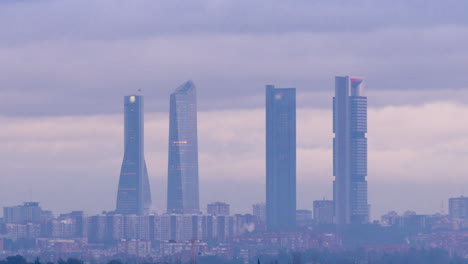 Skyline-of-Madrid-with-beautiful-clouds-in-the-background