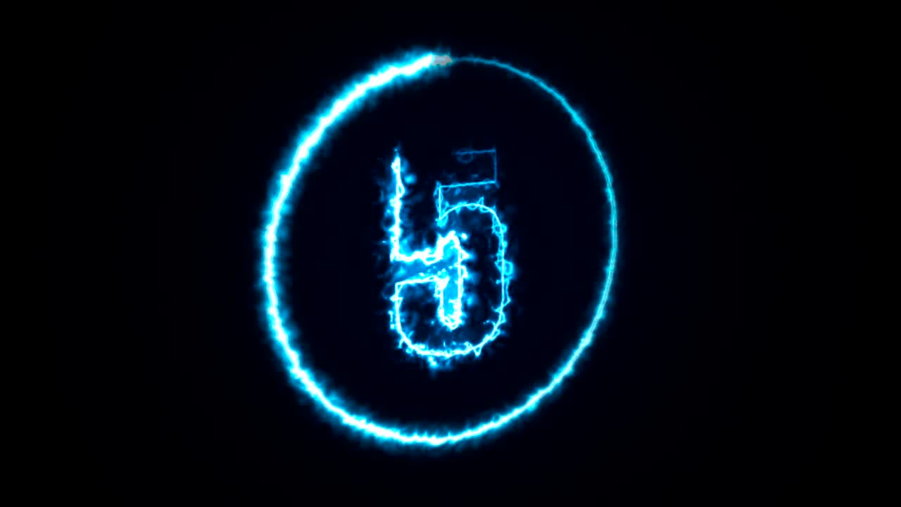Abstract background with energy countdown
