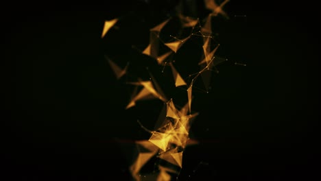 abstract shape of dna molecule animation background