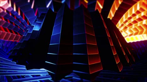 Abstrakte-VJ-Loop-Animation,-Dynamische-Visuals-In-4K