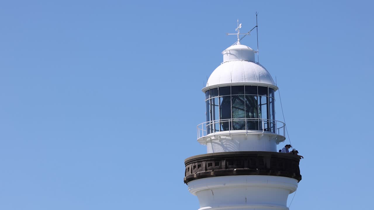 Static view of a lighthouse on a sunny day