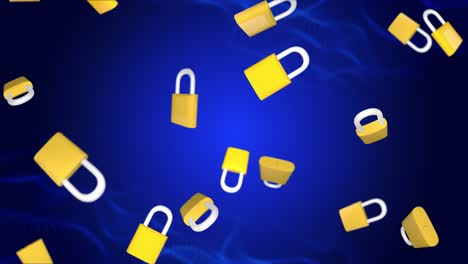abstract lock padlock spinning cyber security connection system lock security safe privacy concept