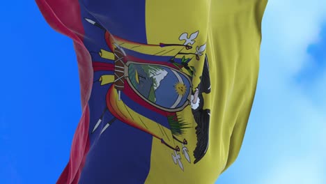 seamless loop of ecuadorian flag.
