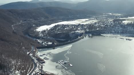 Vistas-Aéreas-De-Drones-Del-Parque-Nacional-Keller-En-Invierno