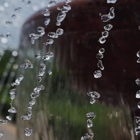 fountain with dripping water