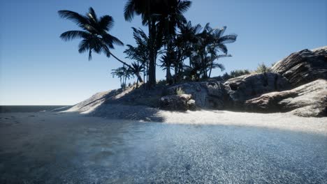 isla tropical de las maldivas en el océano