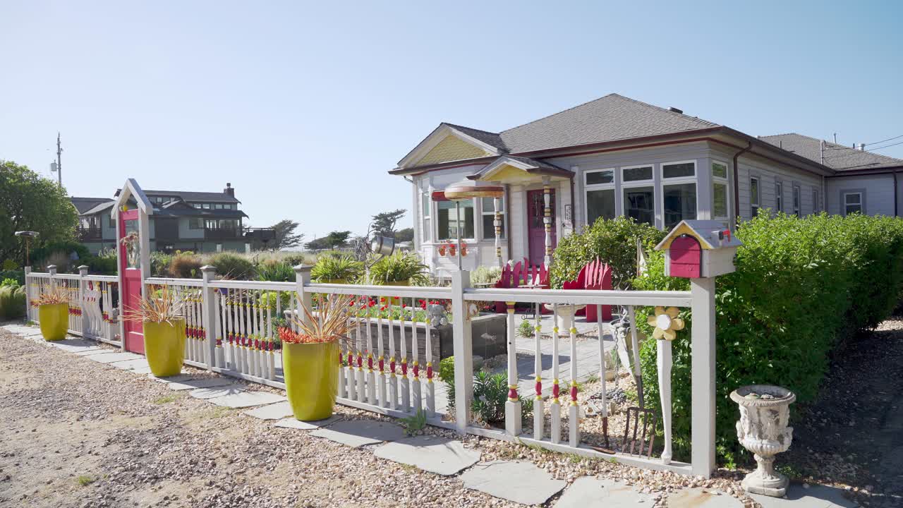 마을에서 아름다운 집 장식