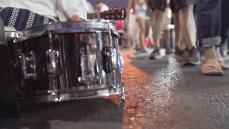 music show by a group of talented blind men on chiang mai walking street