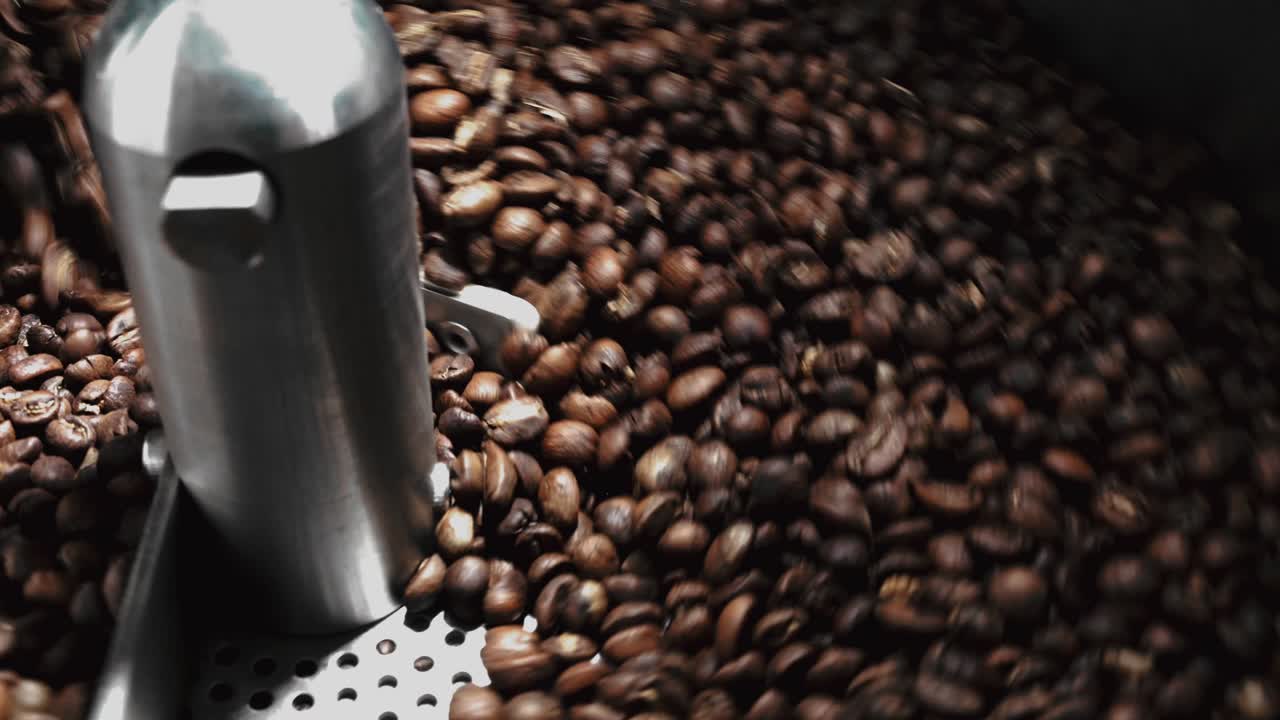 커피콩 로스팅 과정