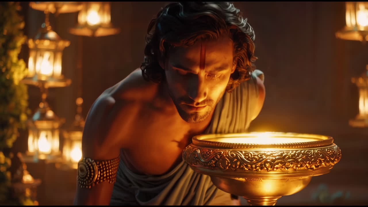 Spiritual Figures in a Sacred Setting