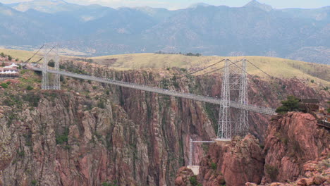 Royal-Gorge-Bridge-in-Colorado-with-people-crossing