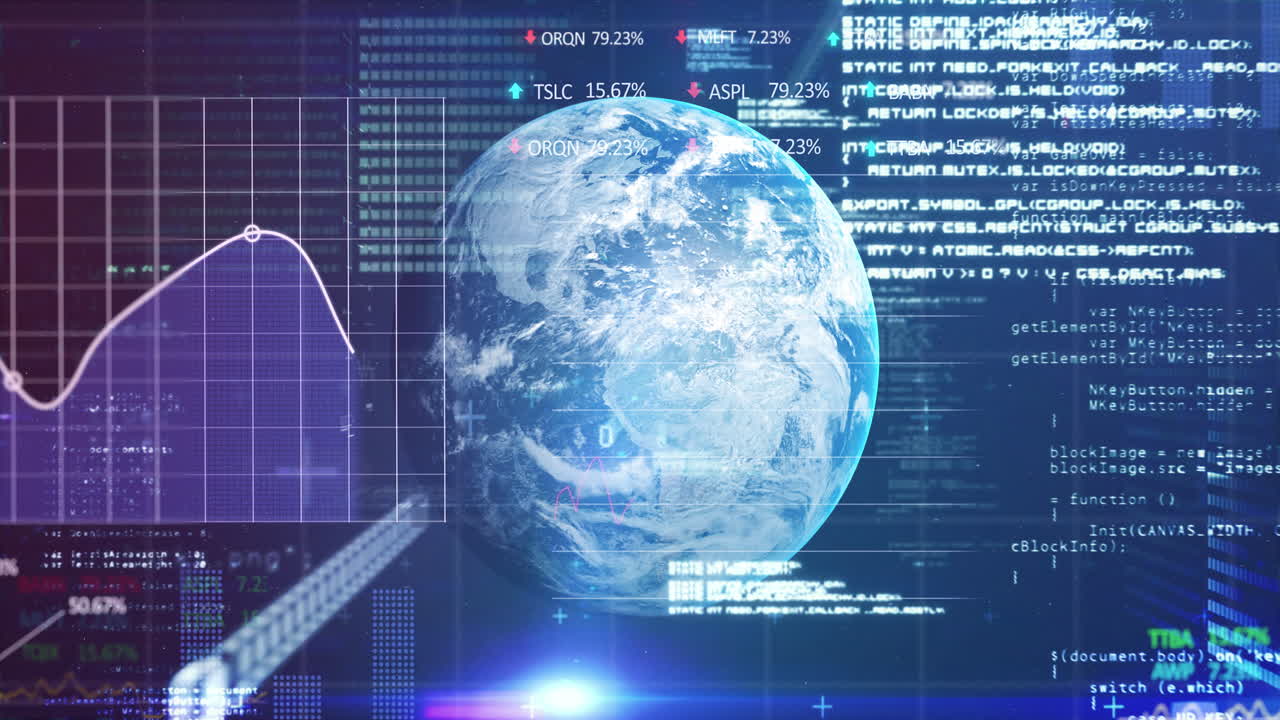 Animation of global business 4k