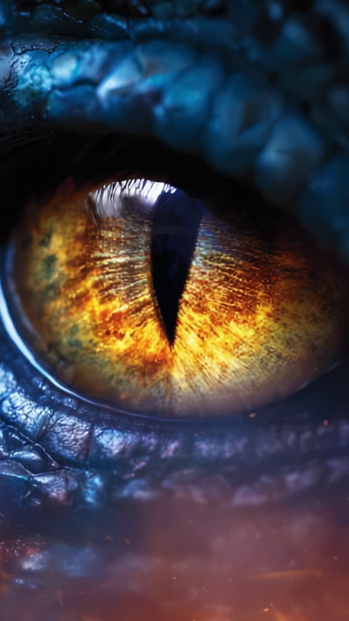 Captivating Close-Up of a Dragon's Eye: A Stunning Visual Journey into the Mystical and Enigmatic World of Mythical Creatures