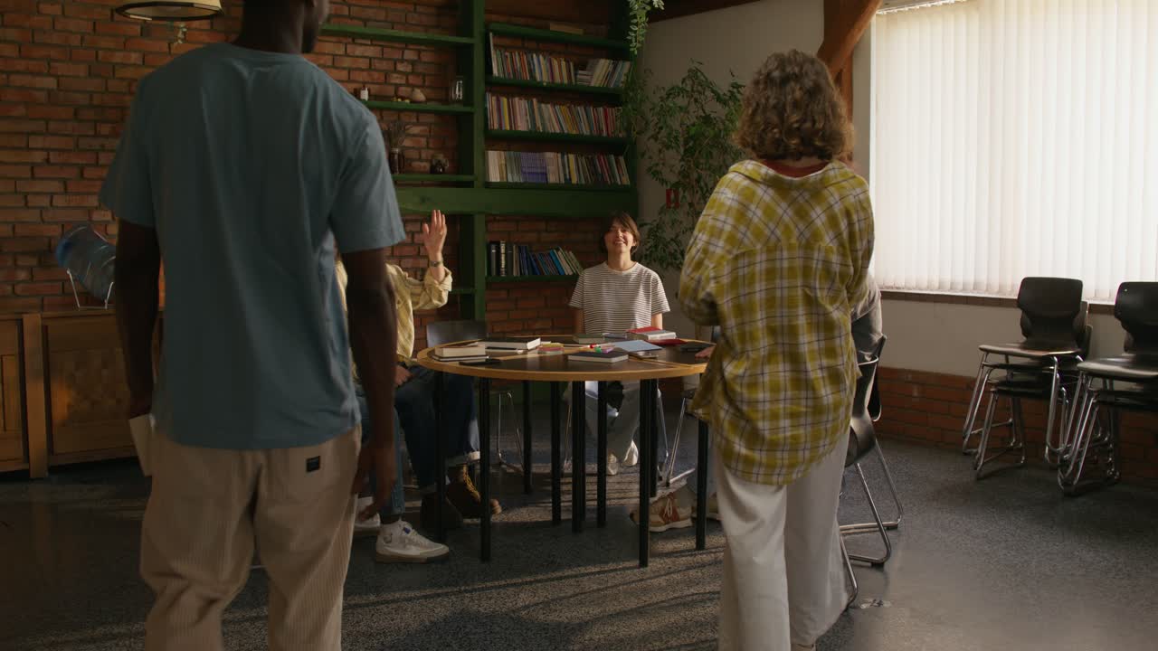 Diverse Group of Students in a Meeting