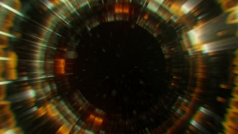 el medidor de nivel del ecualizador de círculo 3d hace una animación de bucle sin costuras