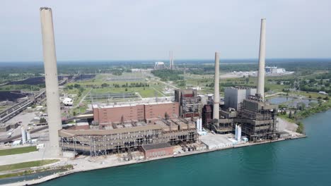 power plant area of east china, michigan, usa