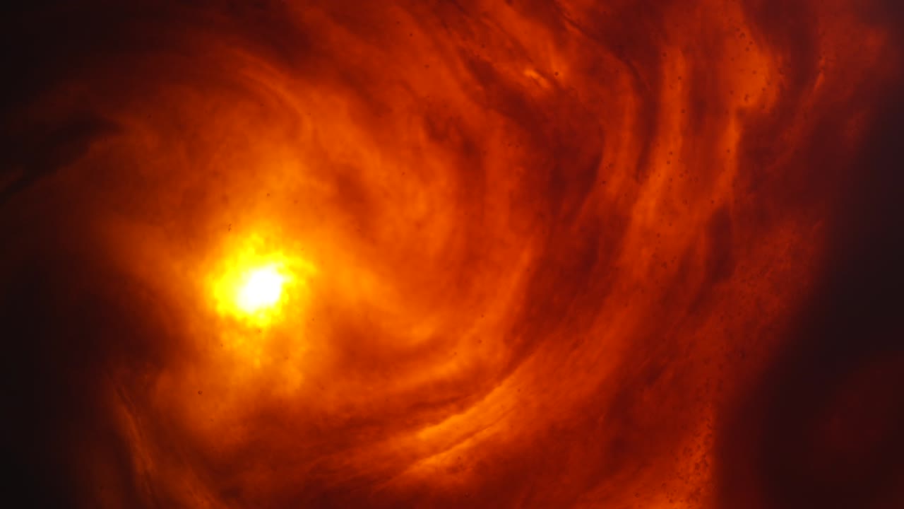 explotando la luz retorcida en la lava