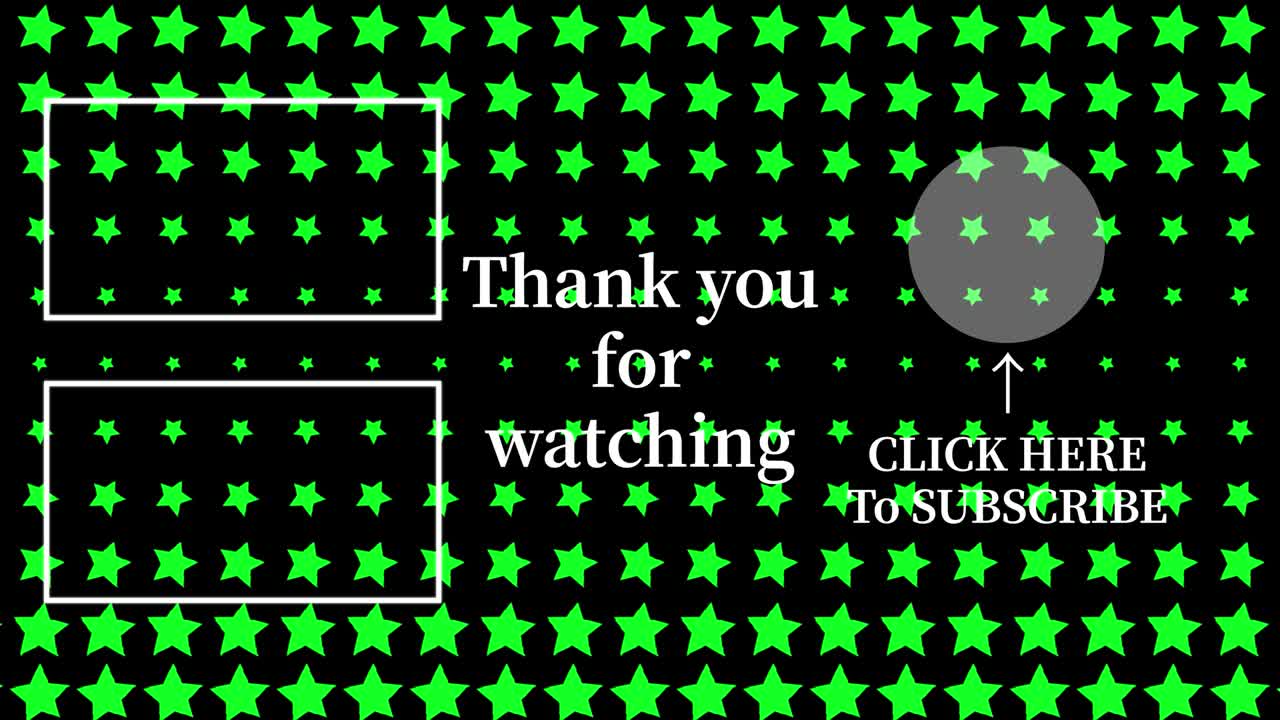 스타 웨이브 엔드 카드 엔딩 스크린 모션 그래픽