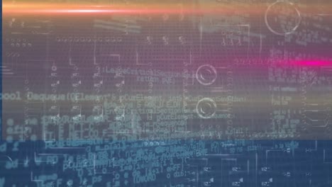 Animation-of-data-processing-over-glowing-computer-circuit-board