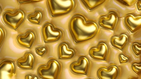golden heart pattern