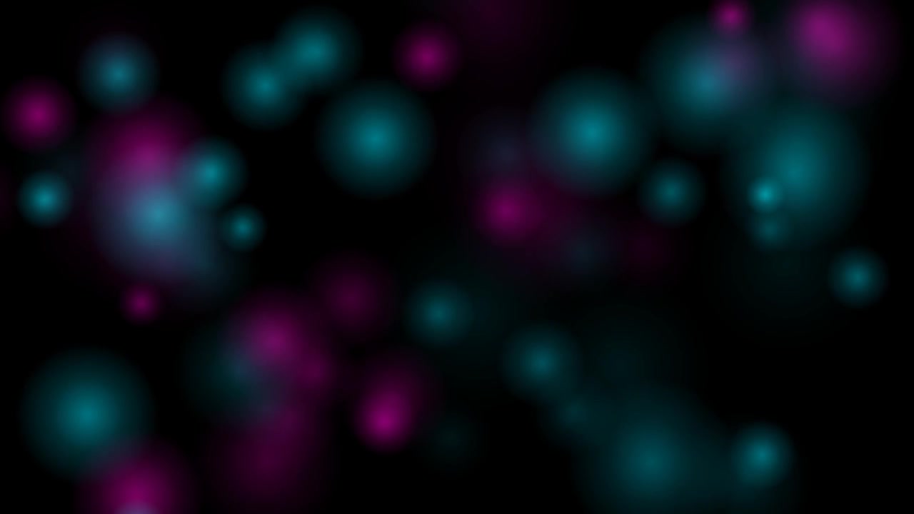 Abstract Motion Background with Floating Teal and Magenta Bokeh Circles