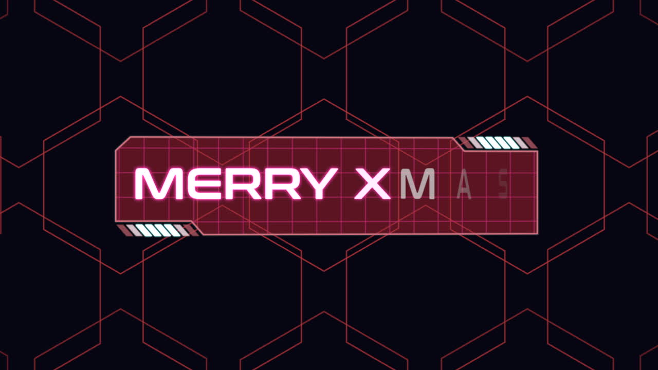 God jul på skjerm med digitale elementer