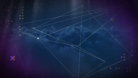 video de diseño digital con patrón geométrico abstracto, espacio de copia