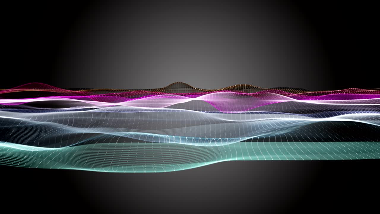 animación fantástica con objeto de onda en cámara lenta, 4096x2304 bucle 4k