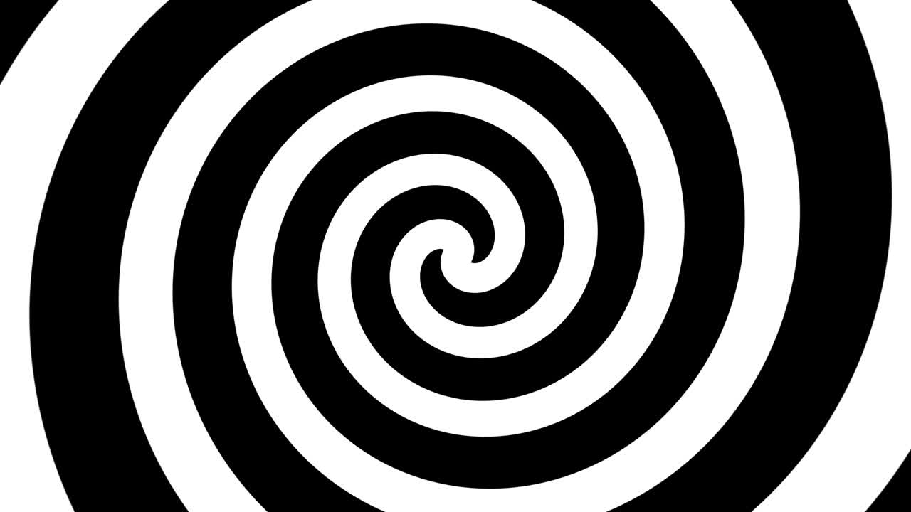 Hypnotic Black &amp; White Background 4K