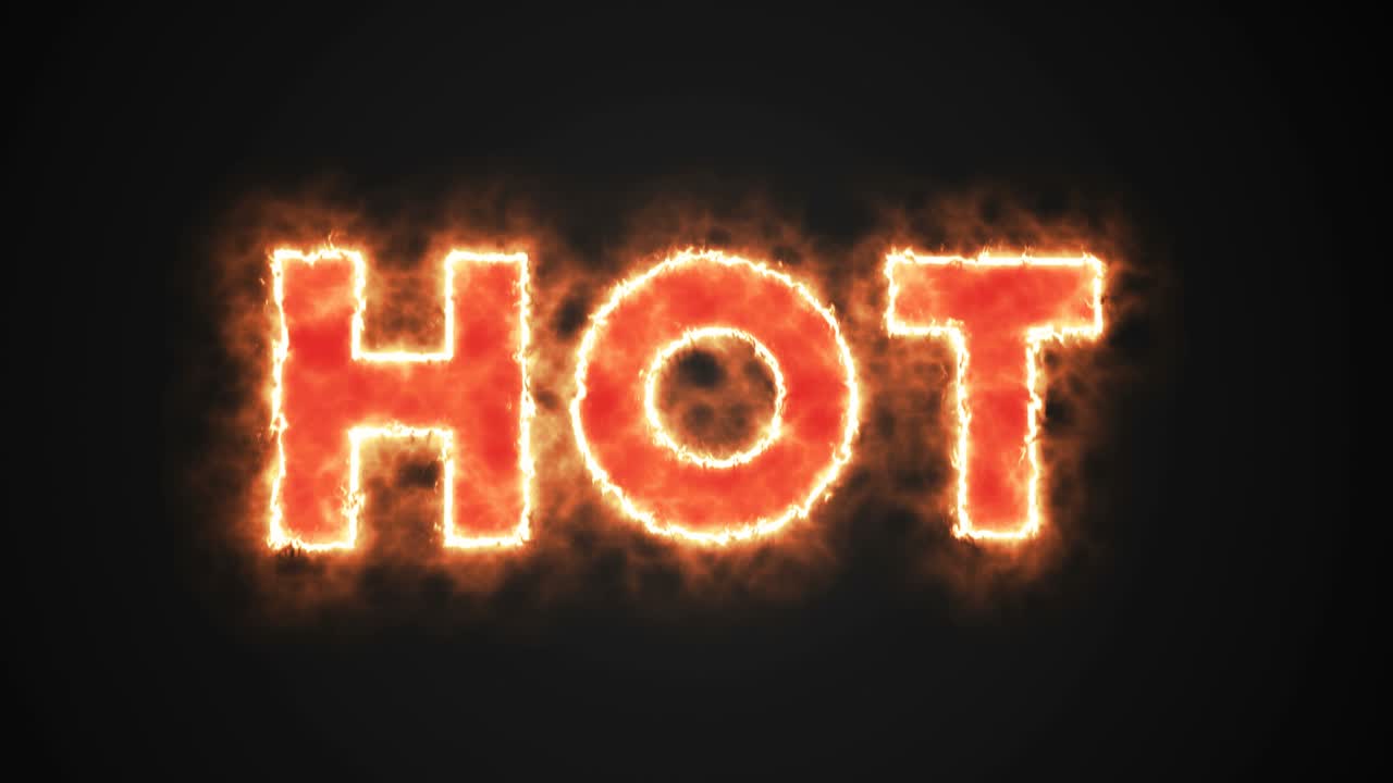 불타는 단어 뜨거운