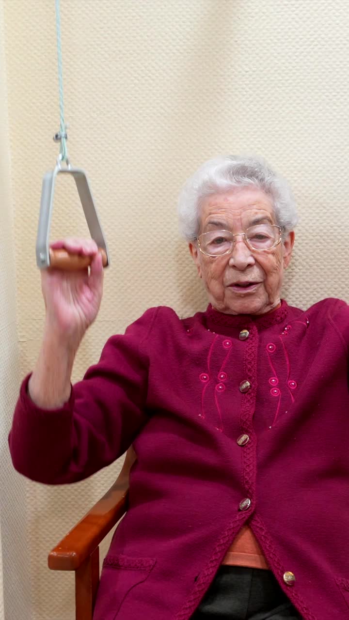 Elderly Woman Exercising