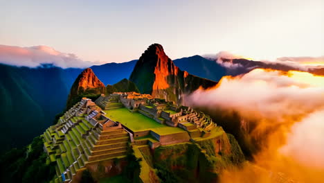 machu picchu at sunrise