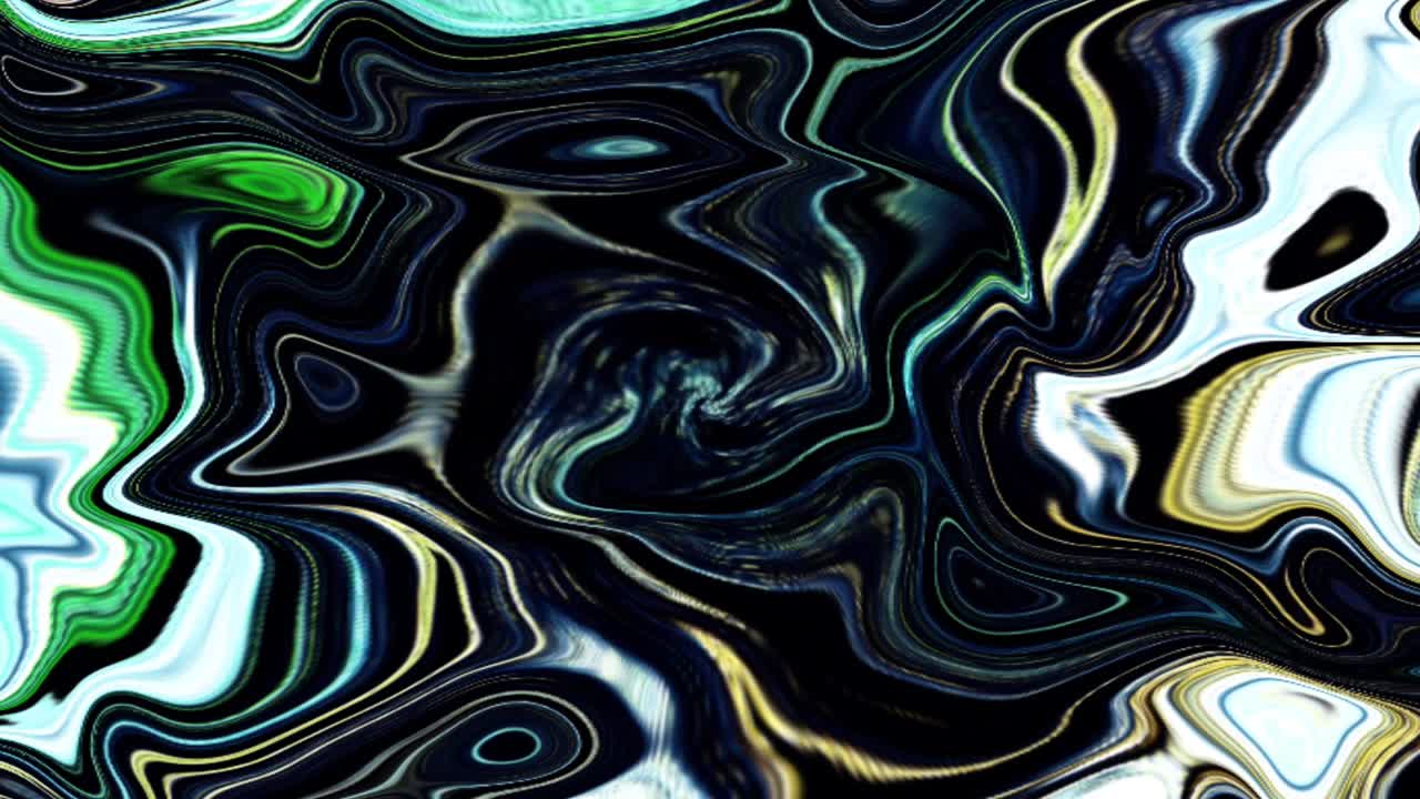 Unique elegant liquid art pattern movement with beautiful colorful fractal lines.