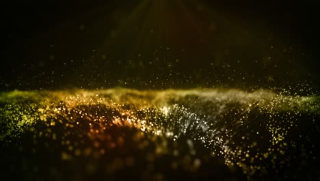 abstract particles dance wavy shape background animation