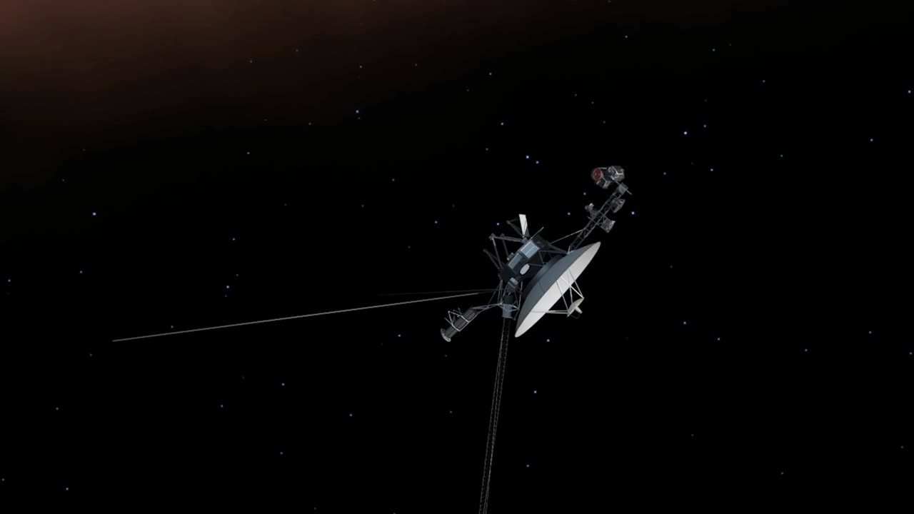 sonda espacial voyager en el espacio exterior