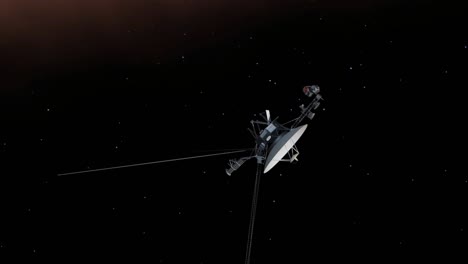 voyager space probe in outer space