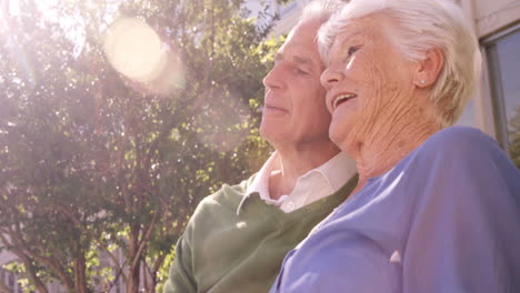 Senior-couple-talking-with-each-other