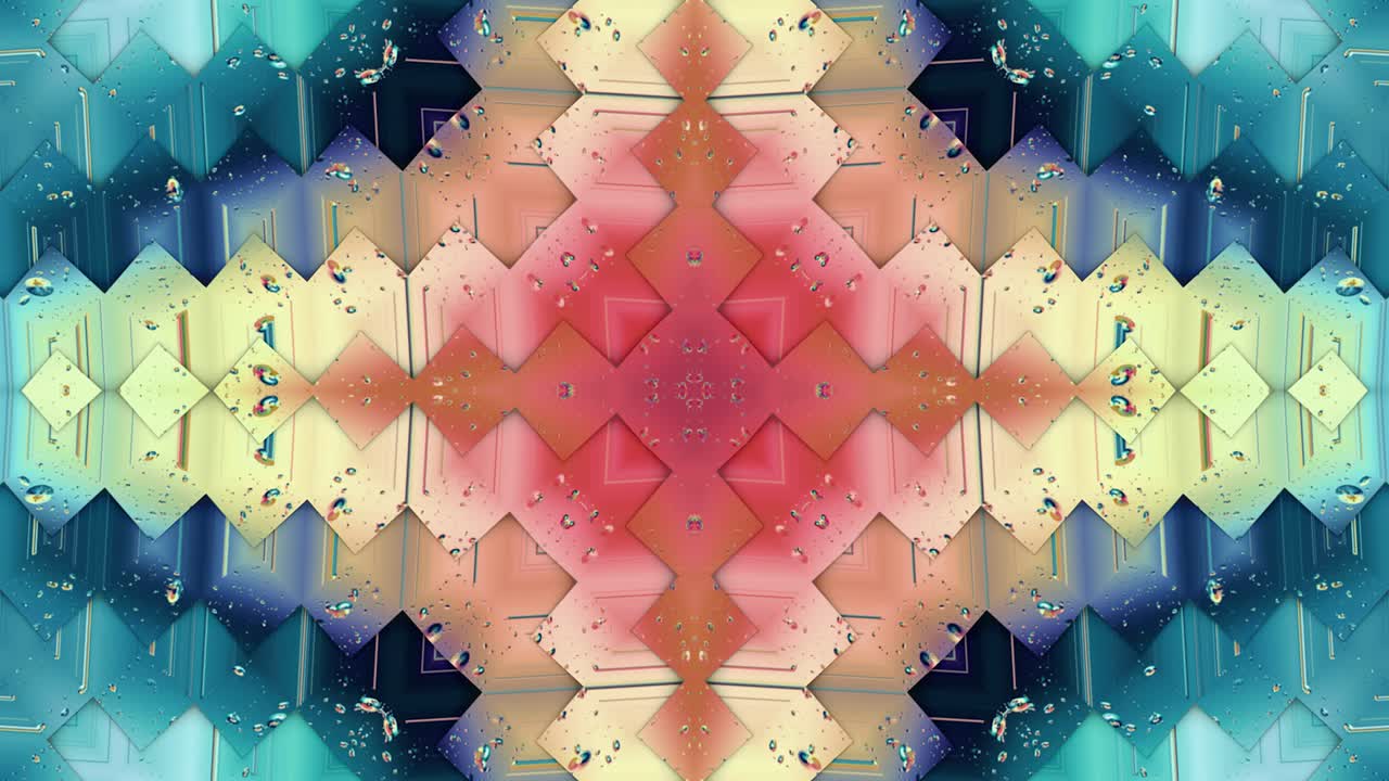 la animación abstracta, el fondo líquido, la hermosa película de pintura digital, la película de fondo abstracto, el video de stock de animación de kaleidoscopio.