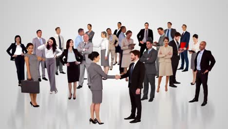 reunión de grupo de empresarios