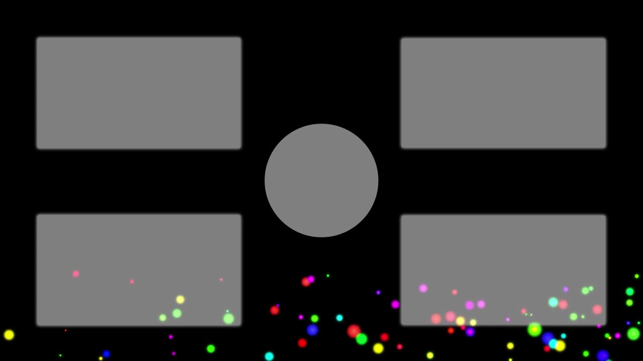 esfera de bola colorida tarjeta de finalización pantalla de finalización gráficos de movimiento