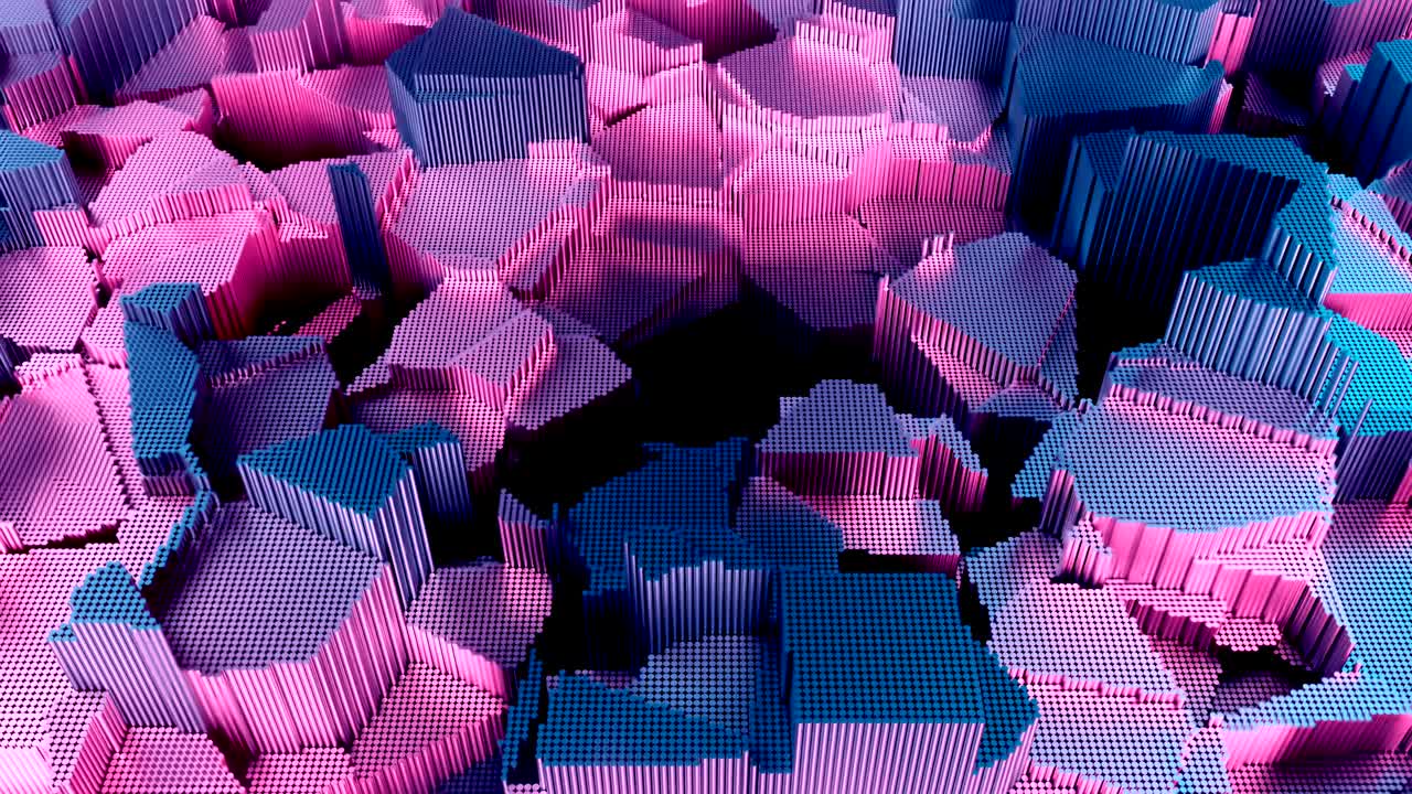 4k tubos abstractos que se forman en un patrón de ruido.