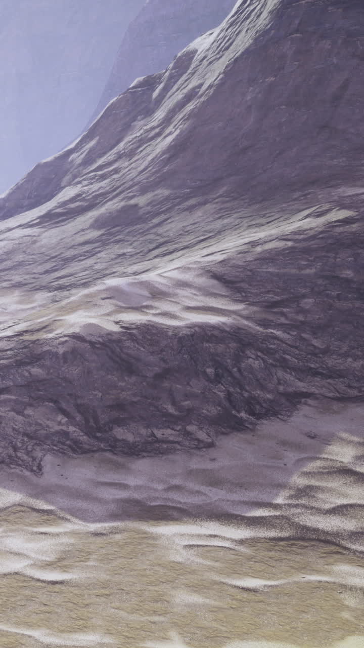 Mountains and hills with a rough surface in daylight under a clear sky