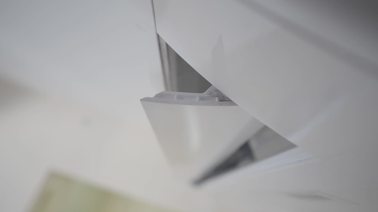 Close-up of a refrigerator drawer