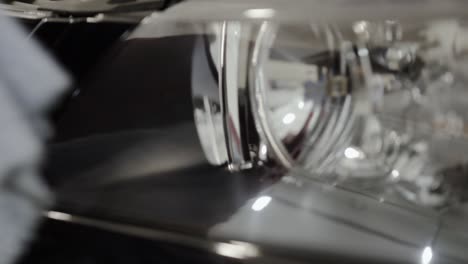 cleaning car headlights