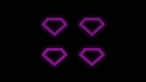 Neon-purple-retro-diamond-pattern