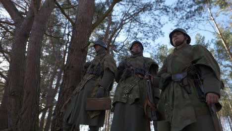 german soldiers in world war ii forest