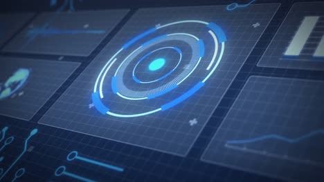 animation of scope scanning with data processing