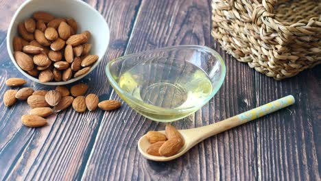 almond oil and almonds